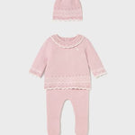 Pink Leg Warmer & Hat Set