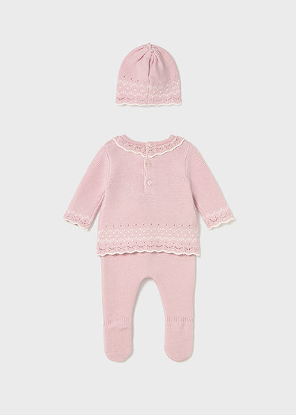 Pink Leg Warmer & Hat Set