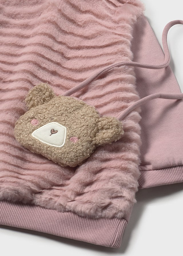 Pink Dress with Teddy Bag