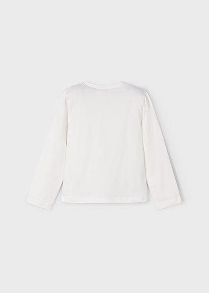 Cream Navy Trio Long Sleeve T-Shirt