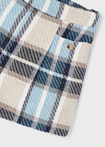 Navy Plaid Shorts