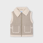 Beige Sherpa Vest