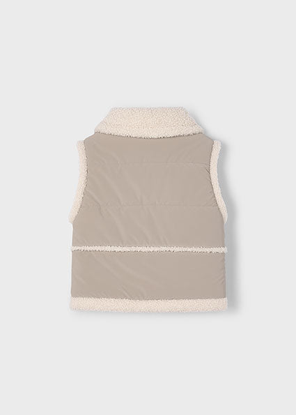 Beige Sherpa Vest
