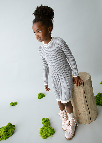 Grey Knitted Dress