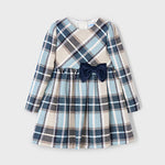 Navy Plaid Dress