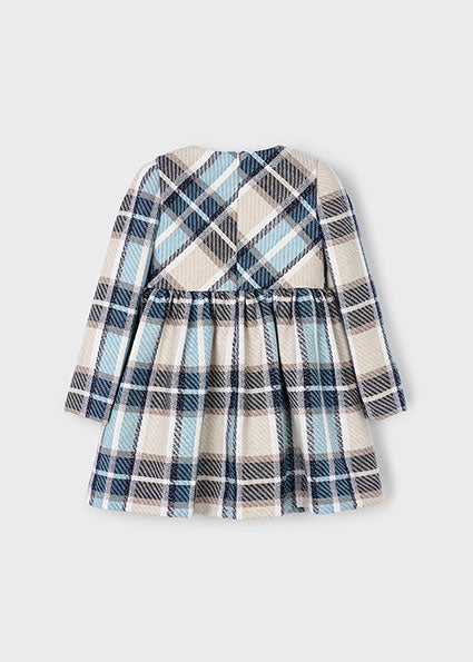Navy Plaid Dress