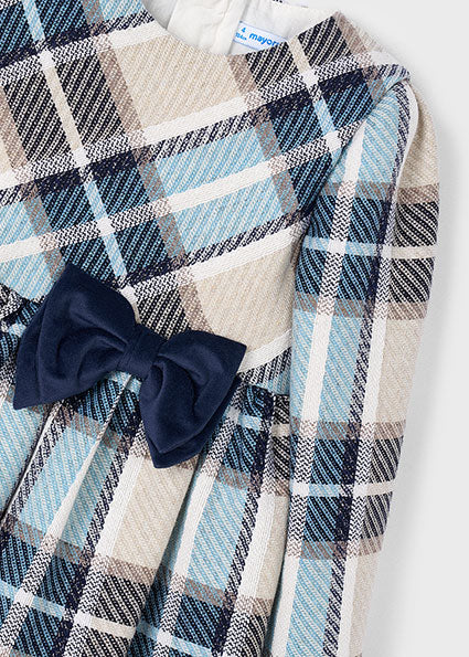 Navy Plaid Dress