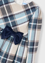 Navy Plaid Dress