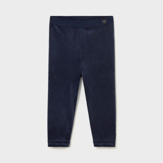 Navy Velvet Leggings