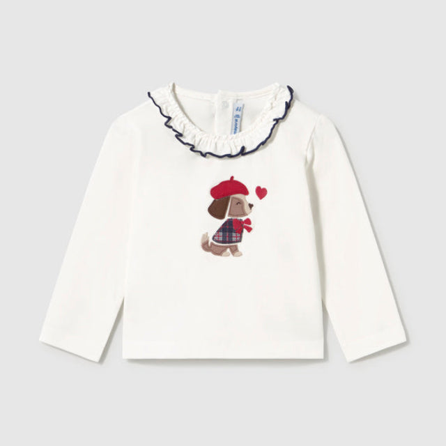 Mayoral White Teddy T-Shirt | Casa Childrenswear