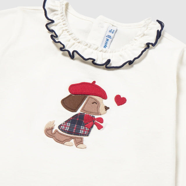 Mayoral White Teddy T-Shirt | Casa Childrenswear