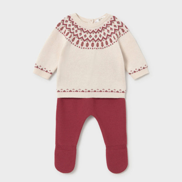 Mayoral Baby Boys Red Leg Warmer Set | Casa Childrenswear