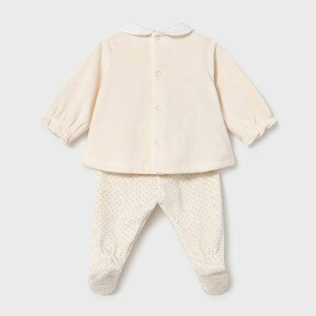 Mayoral Baby Girls Beige Legging Set | Casa Childrenswear