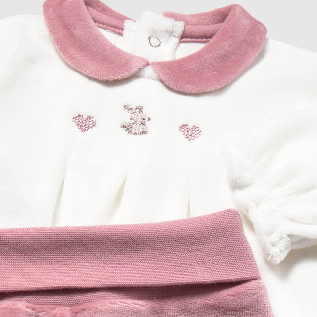 Mayoral Baby Girls Pink & White Legging Set | Casa Childrenswear