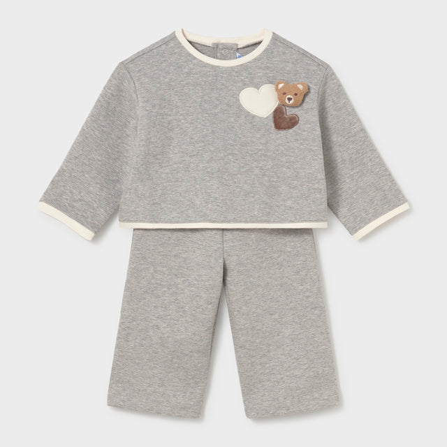 Mayoral Grey Teddy Tracksuit Set | Casa Childrenswear