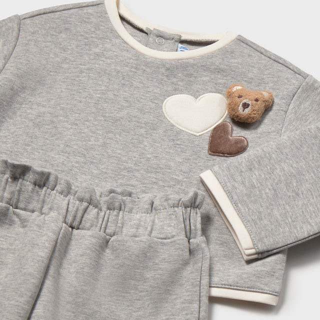 Mayoral Grey Teddy Tracksuit Set | Casa Childrenswear