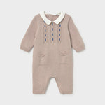 Mayoral Baby Boys Brown Romper | Casa Childrenswear