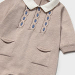 Mayoral Baby Boys Brown Romper | Casa Childrenswear