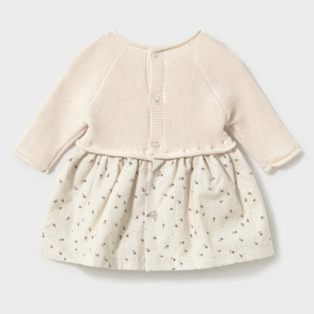 Mayoral Baby Girls Ivory Knit Dress | Casa Childrenswear