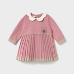 Mayoral Baby Girls Pink Knit Dress | Casa Childrenswear