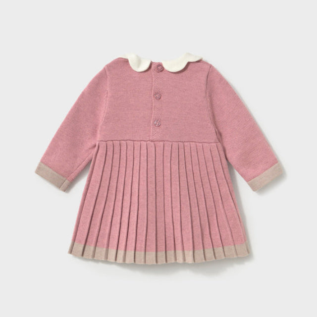 Mayoral Baby Girls Pink Knit Dress | Casa Childrenswear