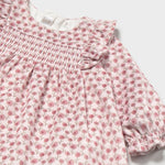 Mayoral Baby Girls Pink Velvet Dress | Casa Childrenswear