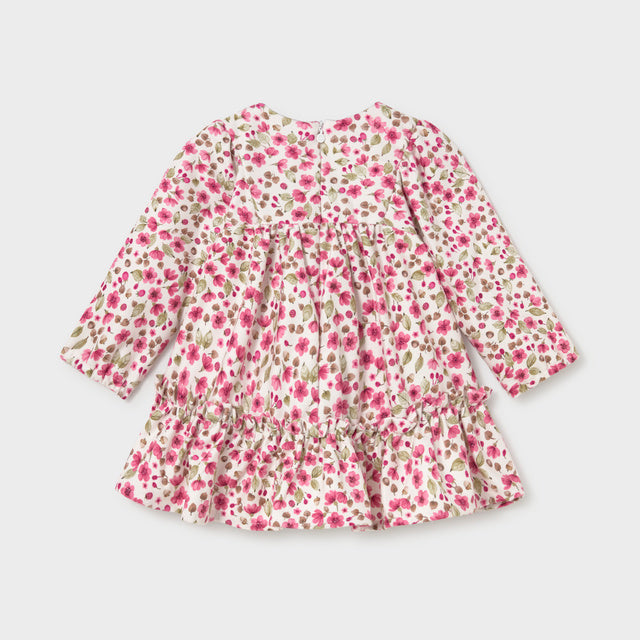 Mayoral Pink Velvet Flower Dress | Casa Childrenswear