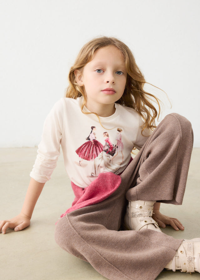 Mayoral White & Pink Friends T-Shirt | Casa Childrenswear