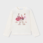 Mayoral White & Pink Friends T-Shirt | Casa Childrenswear