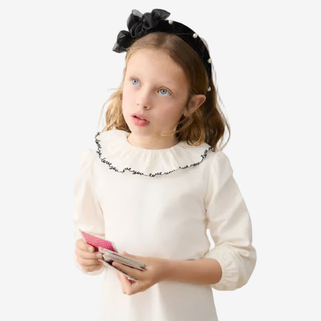 Mayoral Ruffled 'Love You' Blouse | Casa Childrenswear
