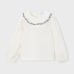 Mayoral Ruffled 'Love You' Blouse | Casa Childrenswear