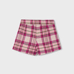 Mayoral Pink Plaid Shorts | Casa Childrenswear