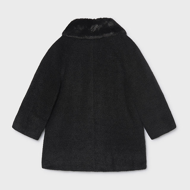 Black Faux Fur Coat