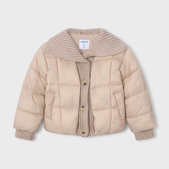 Mayoral Beige Button Jacket | Casa Childrenswear