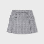 Mayoral Grey Flower Print Skirt | Casa Childrenswear