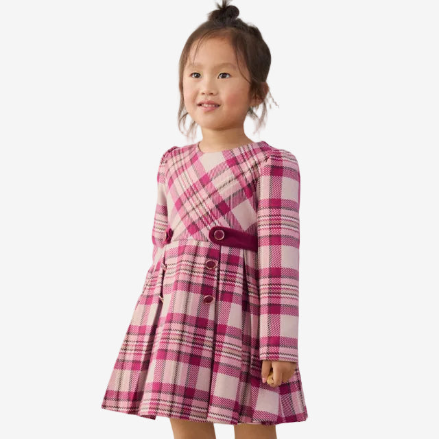 Mayoral Pink Plaid Dress | Casa Childrenswear