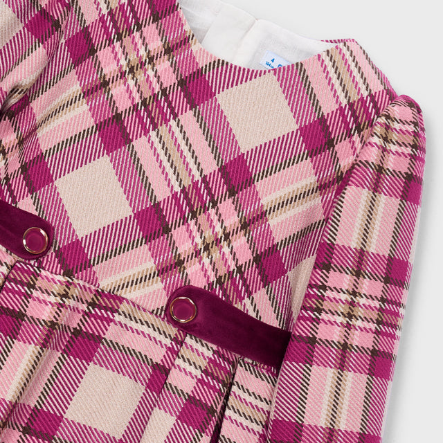Mayoral Pink Plaid Dress | Casa Childrenswear