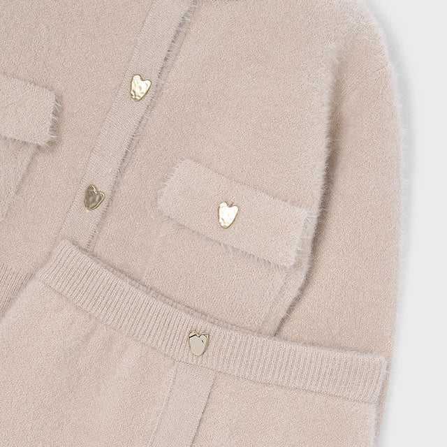 Mayoral Beige Skirt Set with Pockets | Casa Childrenswear