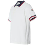 Moncler Enfant Boys White Polo Shirt | Casa Childrenswear