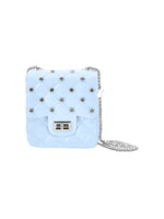 Light Blue Rhinestone Bag