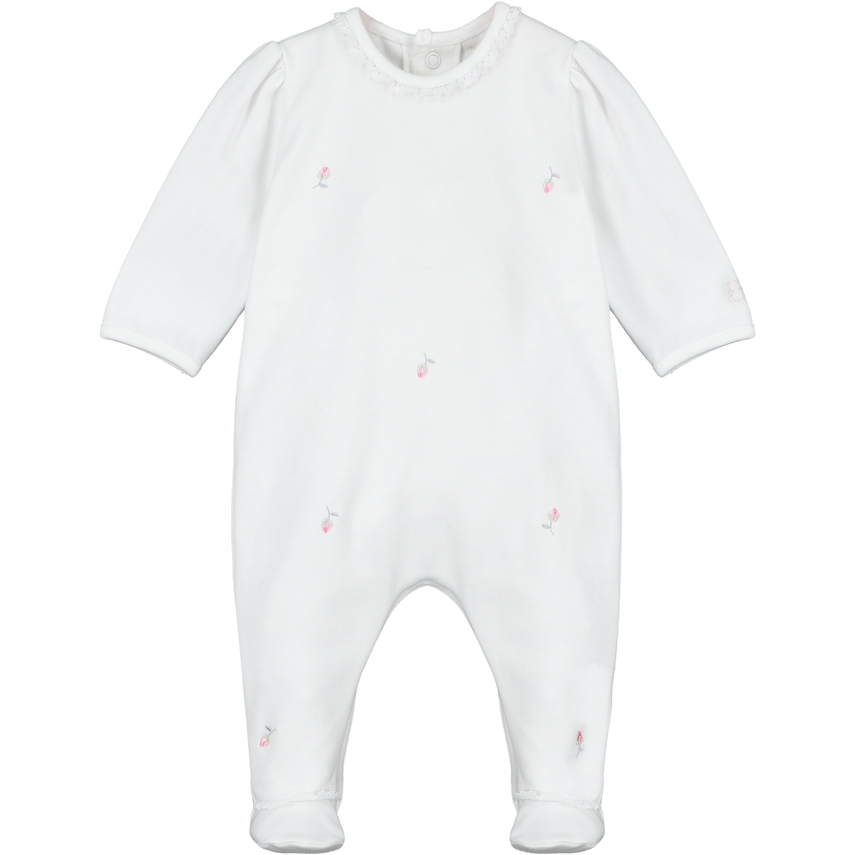 Annabel Pink Rose Babygrow & Cardigan