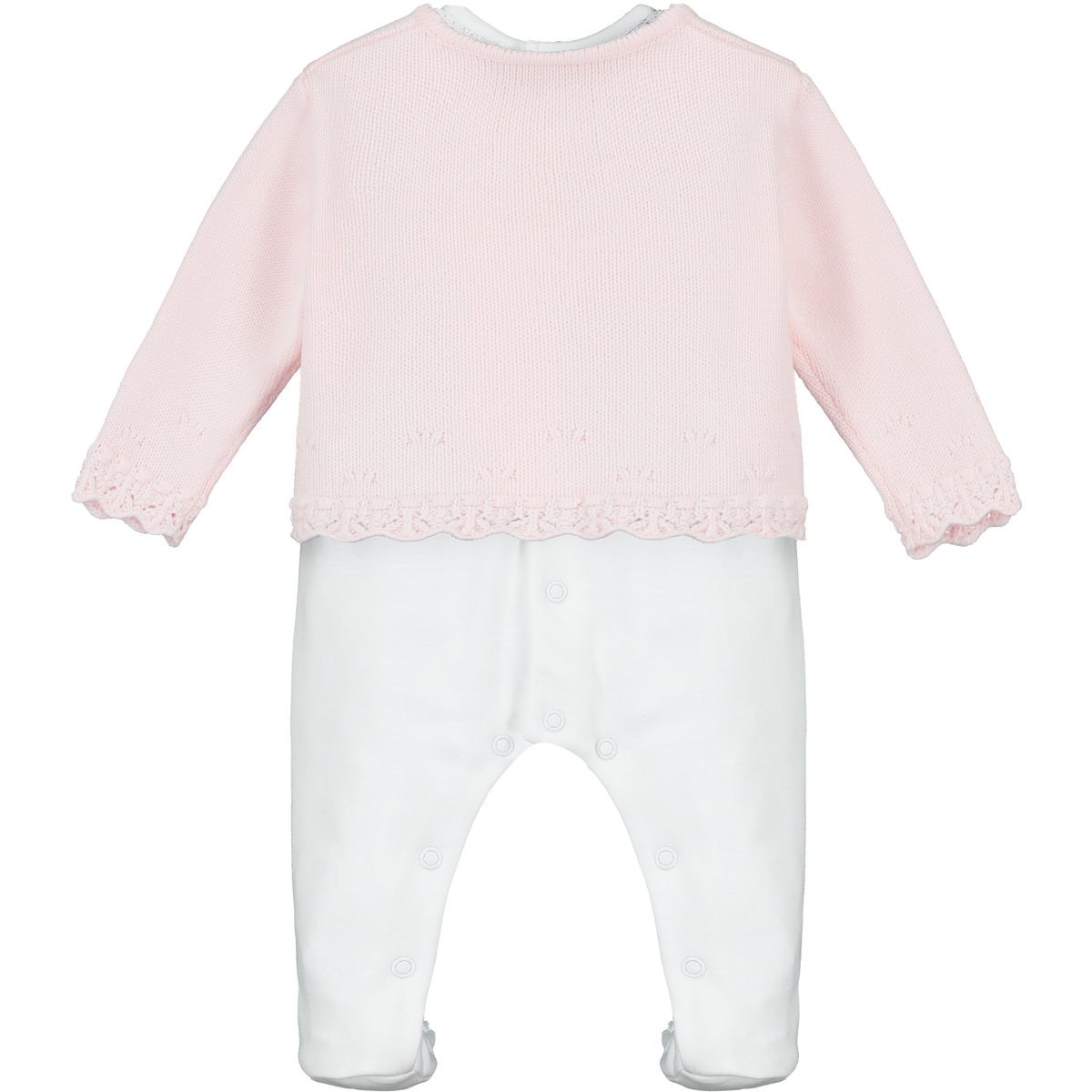 Annabel Pink Rose Babygrow & Cardigan