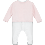 Annabel Pink Rose Babygrow & Cardigan