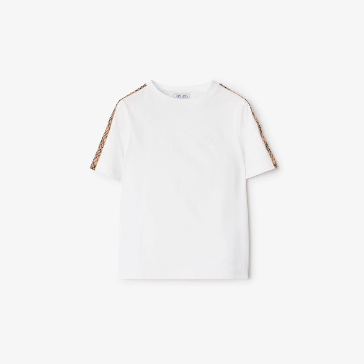 Check Tape T-Shirt in White