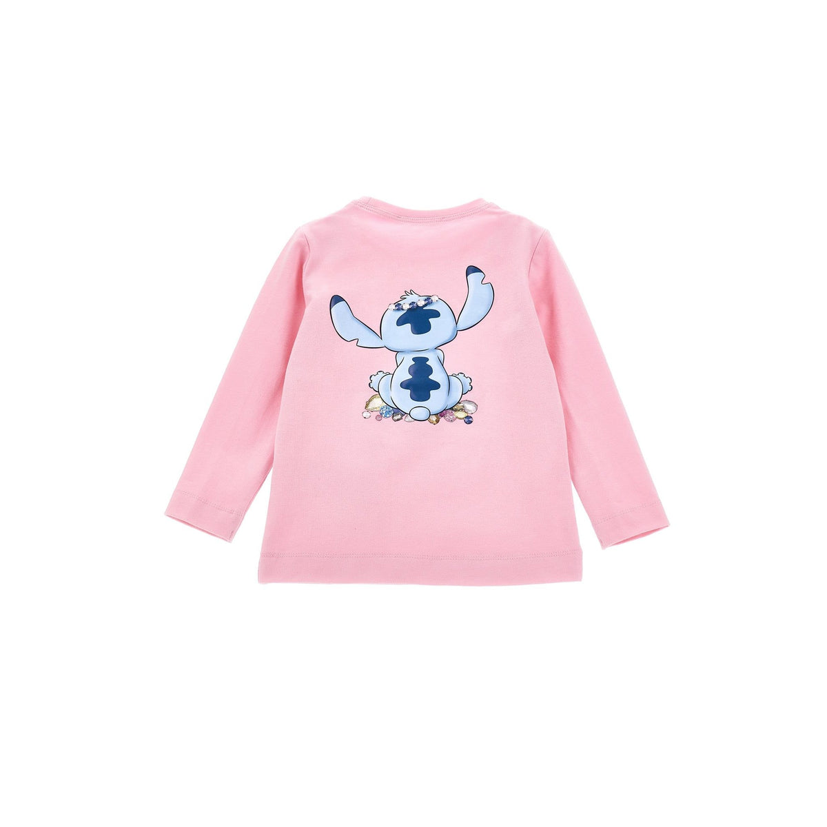 Monnalisa Lilo & Stitch Long Sleeve T-Shirt | Casa Childrenswear