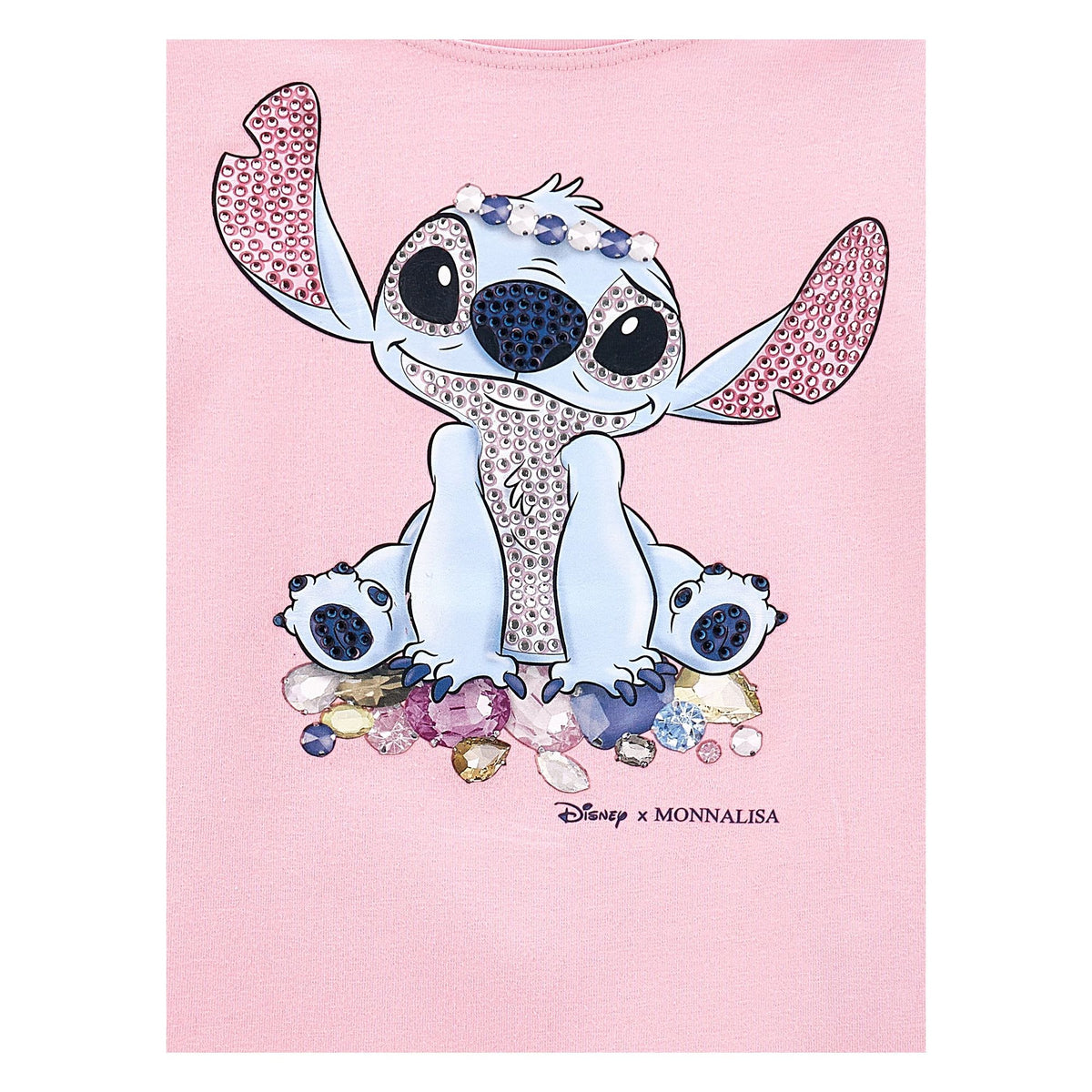 Monnalisa Lilo & Stitch Long Sleeve T-Shirt | Casa Childrenswear