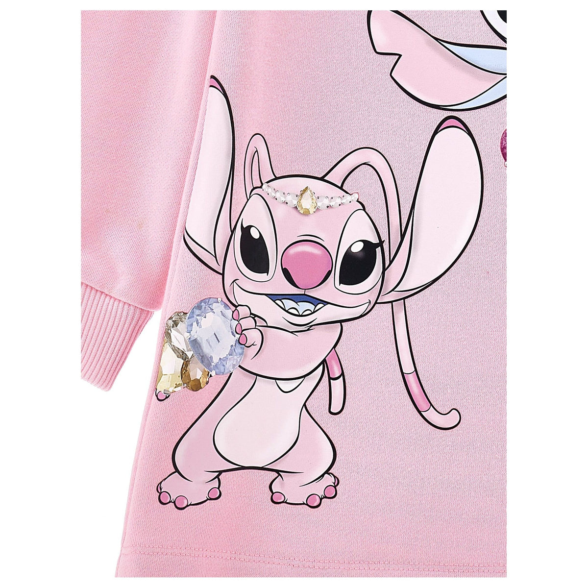 Monnalisa Lilo & Stitch Print Dress | Casa Childrenswear