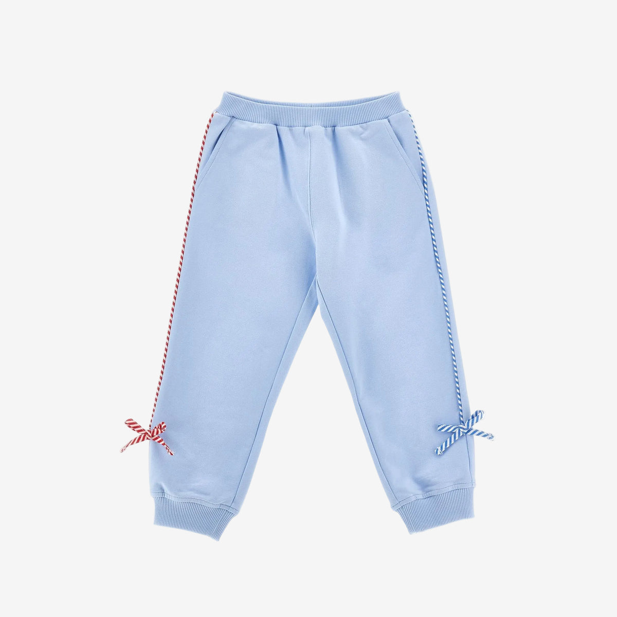 Monnalisa Girls Blue Joggers with Bow | Casa Childrenswear