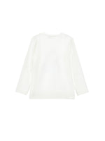 Girls White Bear Top