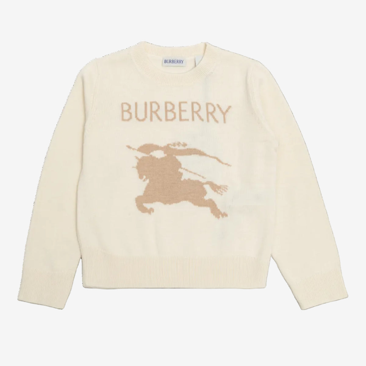 Girls Ivory Knight Print Jumper